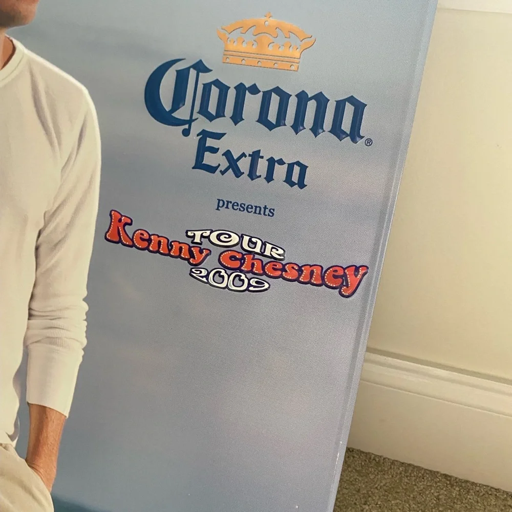 Kenny Chesney Corona Extra Kenny Chesney 2009 Tour metal sign  - Beach Graphic